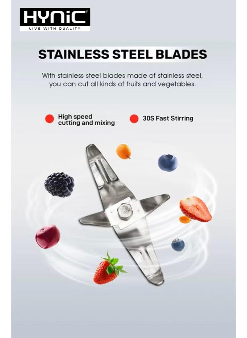 Hynic Mixer Grinder Pyramid 3-in-1 | 750W Powerful Motor | 3 Stainless Steel Jars - Image 4